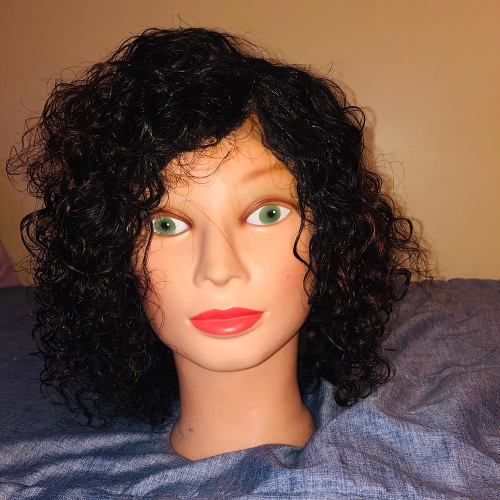 Lace frontal curly hair wig